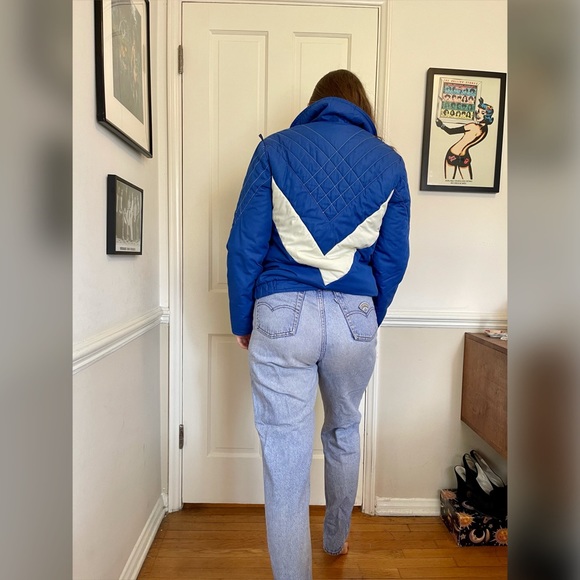 70s Vintage Ispo International Blue Ski Coat - Picture 4 of 12